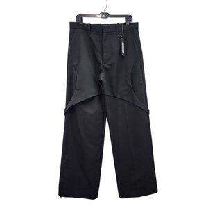 Heliot Emil Men's Solid Wool Blend Layered Robur Tailored Trousers - 50